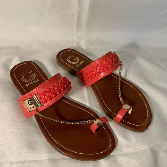 Guess Sandles Women’s Size 7 Salmon - Picture 3 of 15